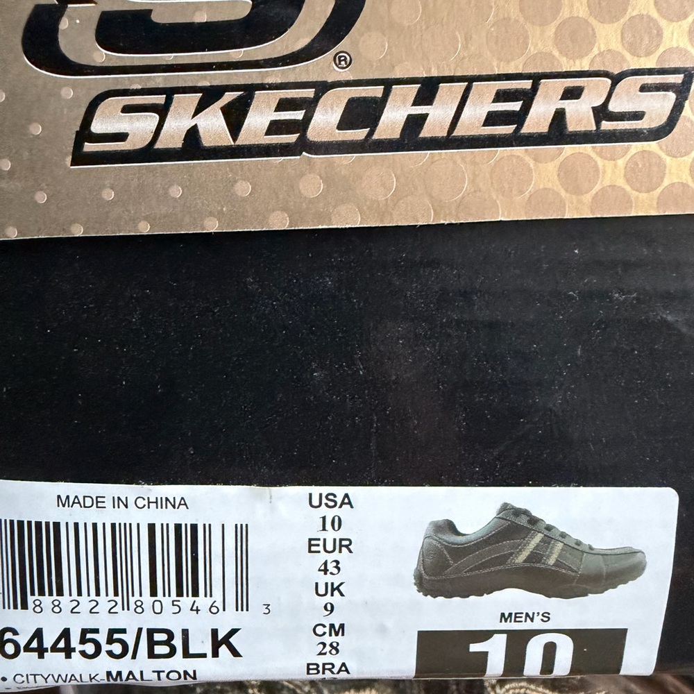 Skechers Men's Black and Tan Sneakers - Picture 7 of 7